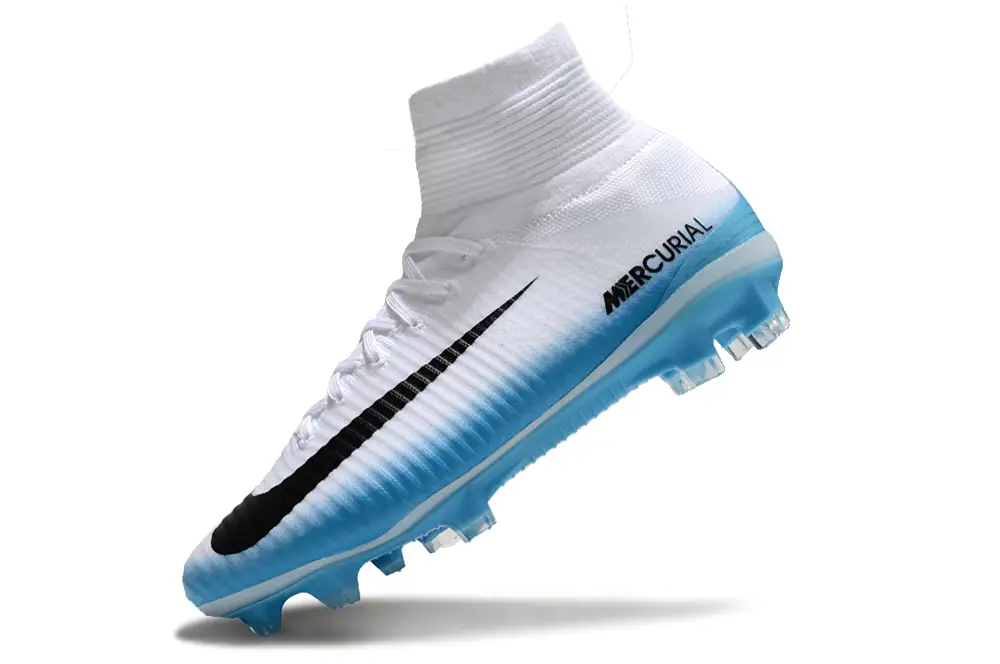 Nike Air Zoom Mercurial Superfly V Elite FG “Blanco Azul”