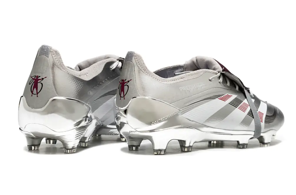 Adidas Predator Elite Fold-over Tongue FG JUDE BELLINGHAM Chrome Dream - Silver Metallic/Legacy Burgundy/Maroon Limited Edition
